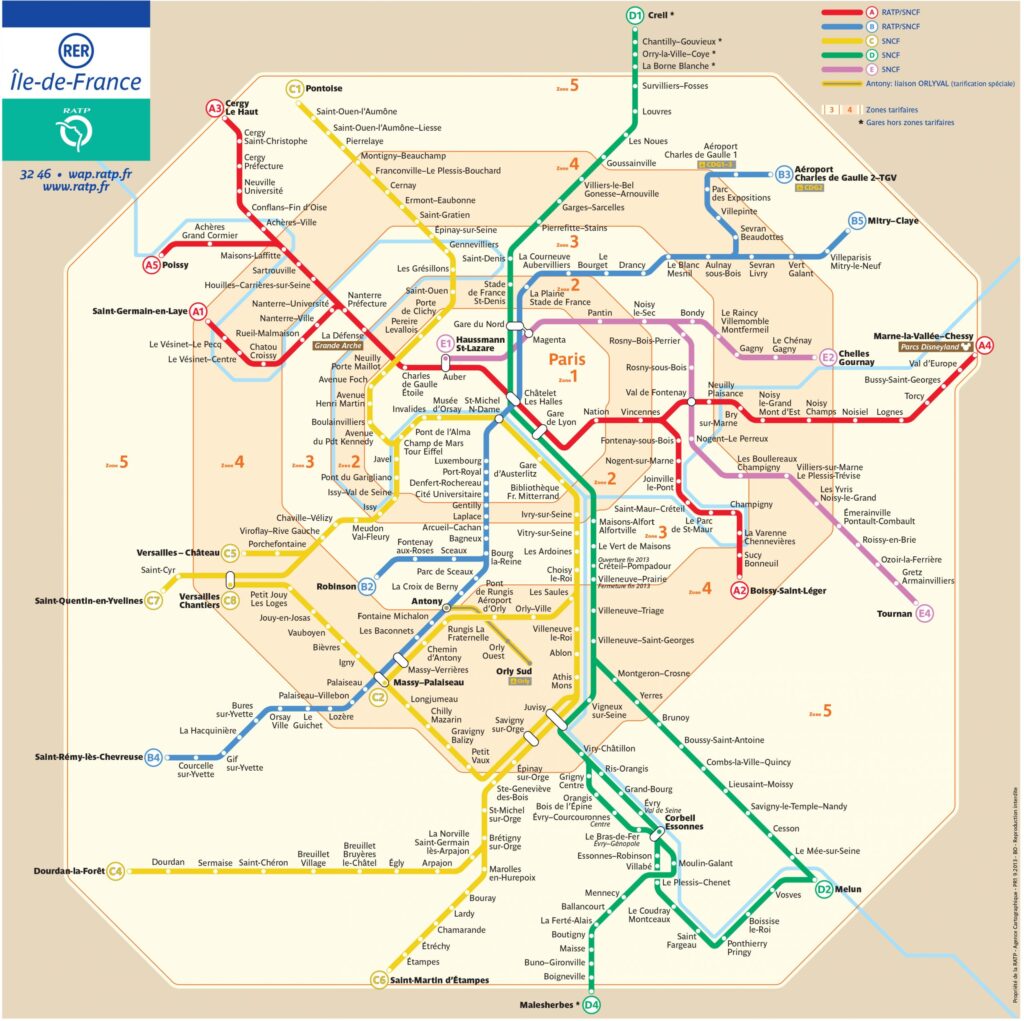 Come arrivare a Parigi da Disneyland con la RER