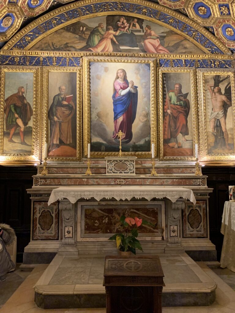 la cappella d’oro, la chiesa dell’annunziata a Gaeta,