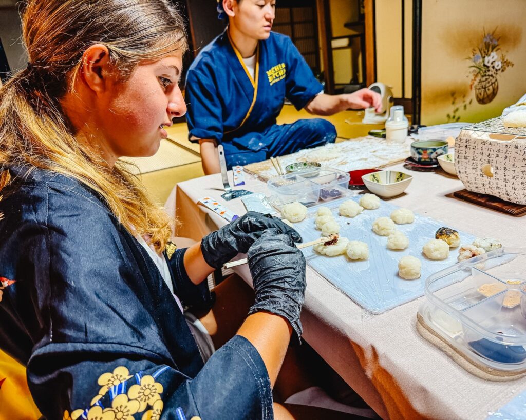 Mochi e matcha experience a Kyoto